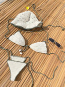 CONJUNTO BIQUINI CROCHÊ + CHAPÉU CROCHÊ