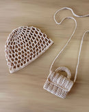 CONJUNTO CROCHÊ BOLSA & CHAPÉU