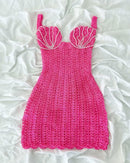 VESTIDO SEREIA CROCHÊ