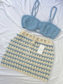 CONJUNTO CORAL CROCHÊ