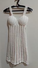 VESTIDO SEREIA COM BOJO - CROCHÊ