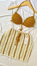 CONJUNTO CONCHA - CROCHÊ